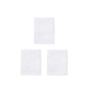 3 new Wild Sage Savannah Quick Dry 90% Cotton 10% Polyester WASHCLOTHS in WHITE